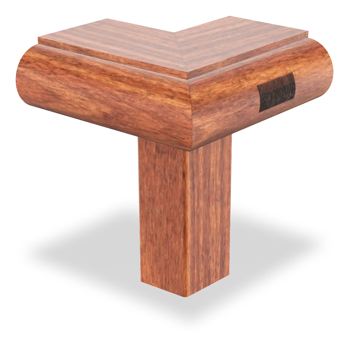 One front corner of its seat, to set on your table and take apart